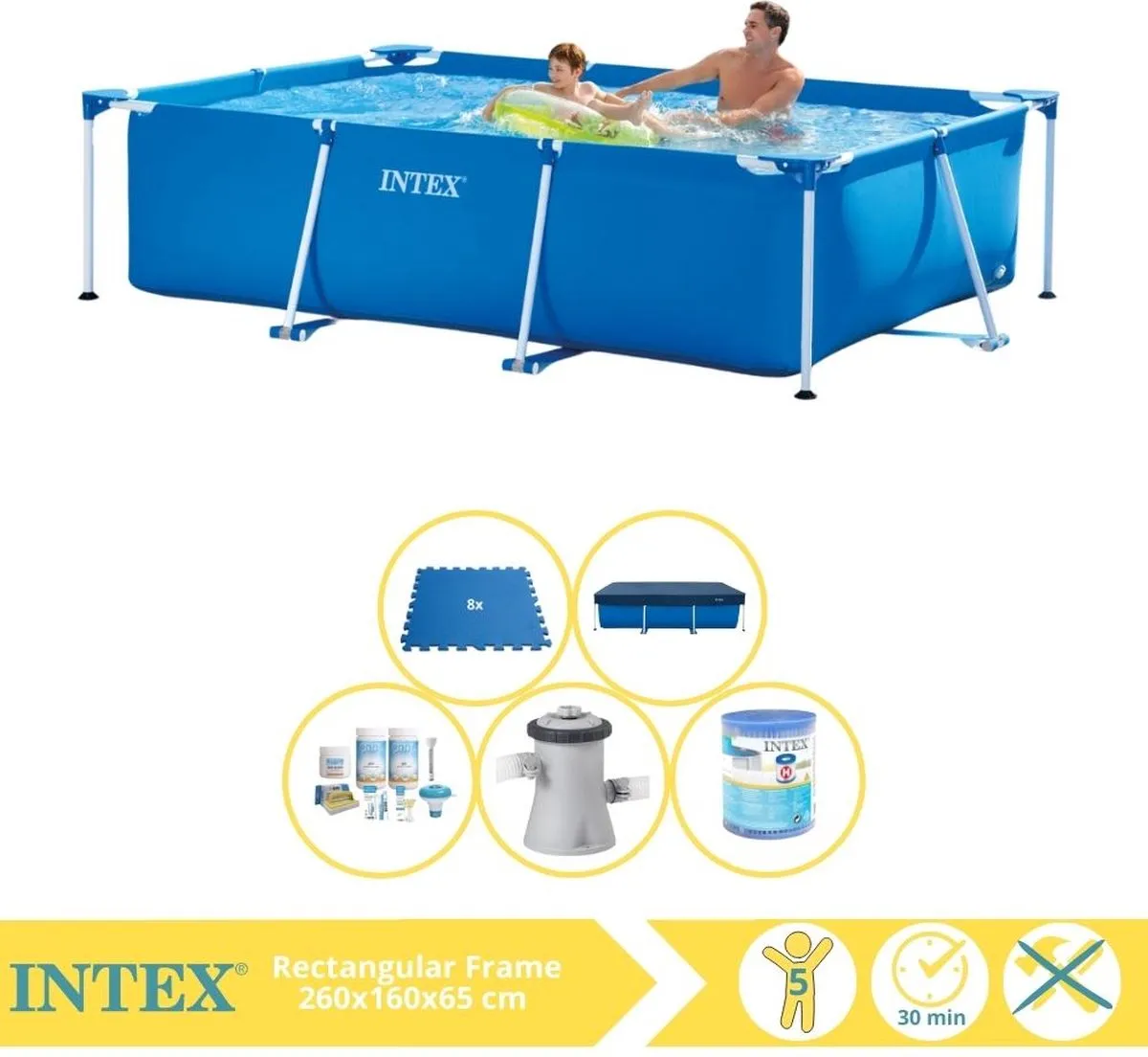 Intex 28271NP Opzetzwembad 260x160x65cm