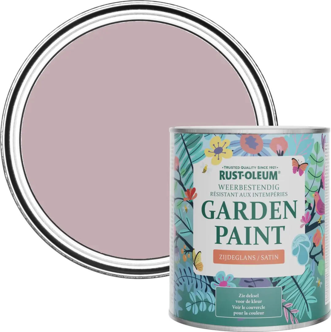 Rust-Oleum Roze Tuinverf Zijdeglans Subtiel Licht 750ml