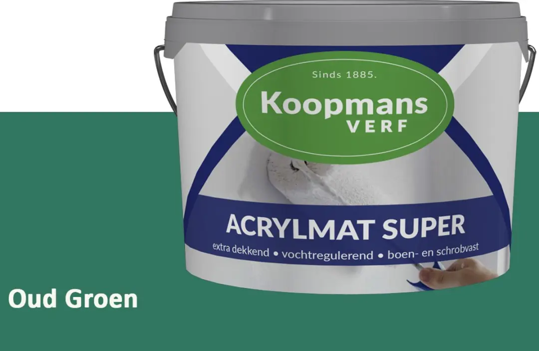 Koopmans Acrylmat Super Matte Muurverf Oud Groen 1L