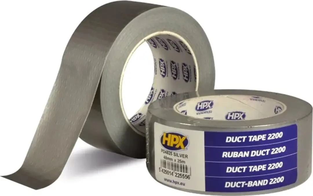 HPX Duct Tape 2200 - 48mm x 25m Zilver