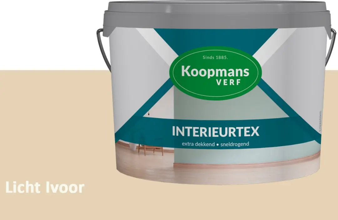 Koopmans Interieurtex Matte Muurverf Licht Ivoor 2,5L