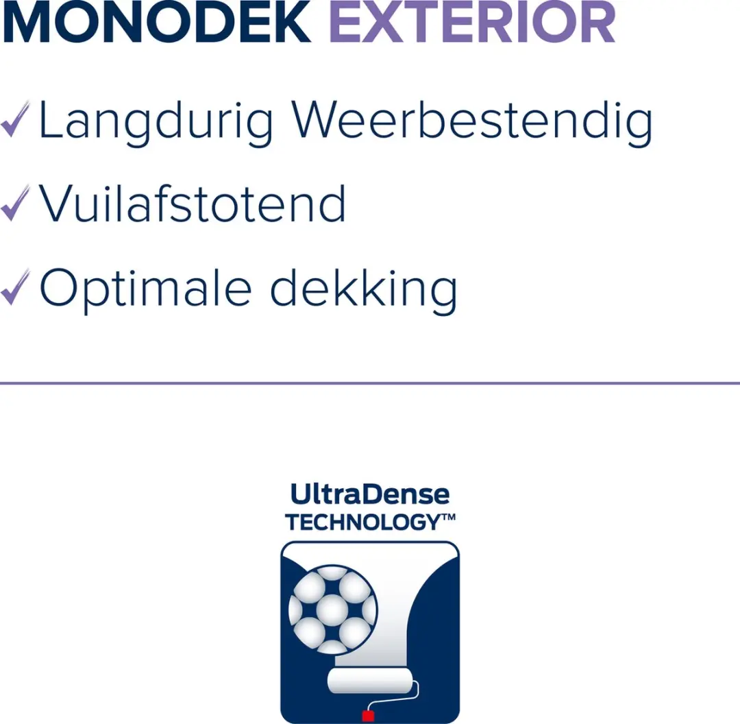 Histor Monodek Exterior Muurverf Wit 2,5L