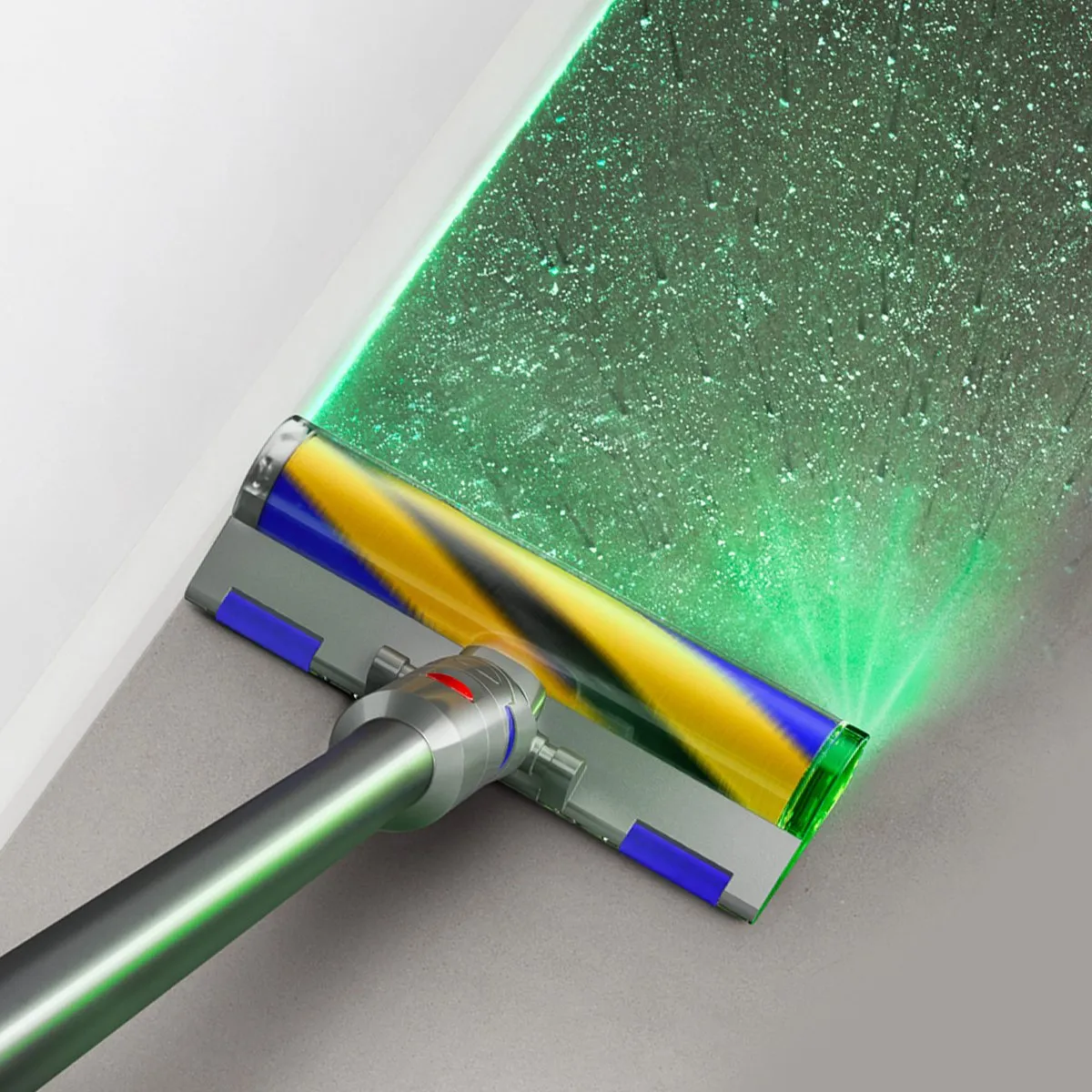 Dyson V15 Detect Fluffy - Steelstofzuiger - Nikkel/Blauw - 230 Air Watts - Zachte vloerborstel