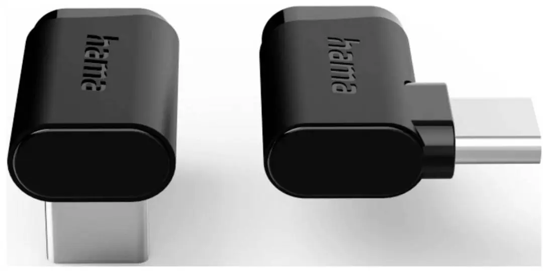 Hama USB-C Hoekadapter 90° 240W USB 3.2 Gen2 - 2 Stuks