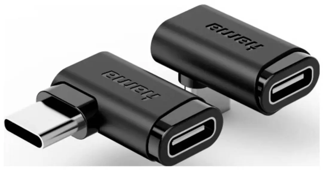 Hama USB-C Hoekadapter 90° 240W USB 3.2 Gen2 - 2 Stuks