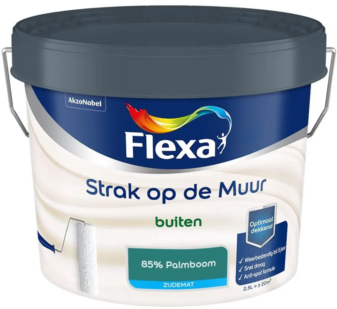 Flexa Strak Op De Muur Buiten Zijdemat Mengverf 2,5L