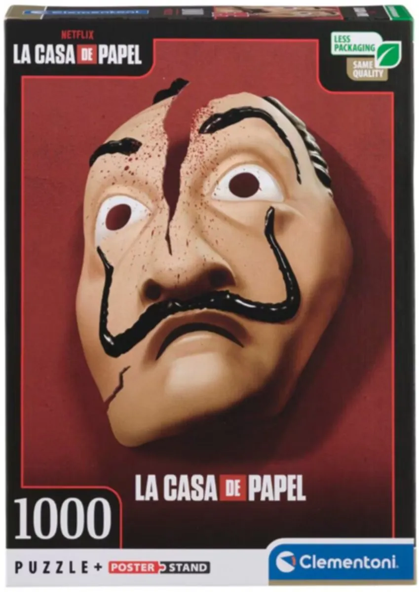 Clementoni La Casa de Papel Dali V2 Puzzel 1000 Stuks