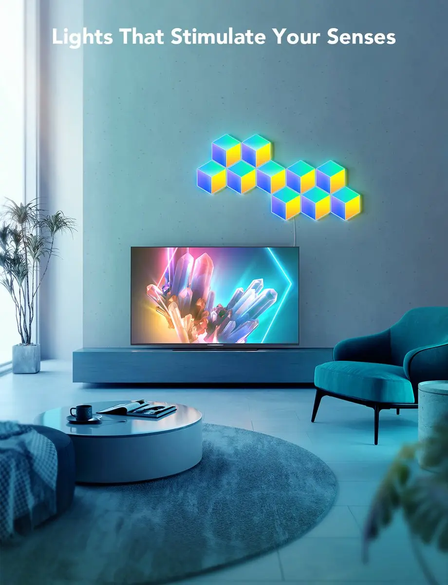 Govee Glide Hexagon Pro H6066302 Lichtpanelen - 10 Stuks - Meerkleurig