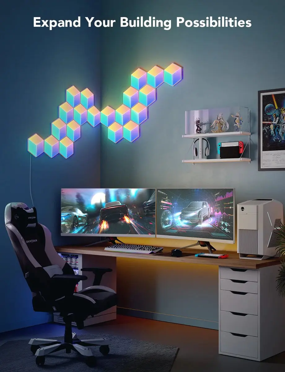 Govee Glide Hexagon Pro H6066302 Lichtpanelen - 10 Stuks - Meerkleurig
