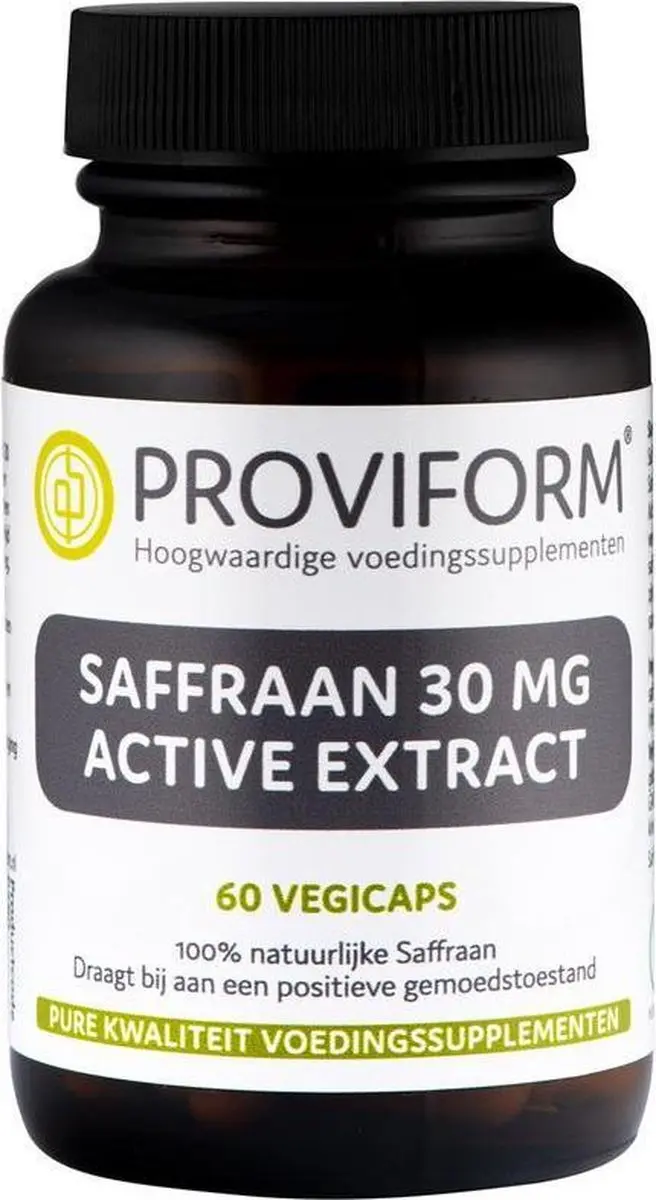 Proviform Saffraan 30mg Actief Extract 60 Vegetarische Capsules