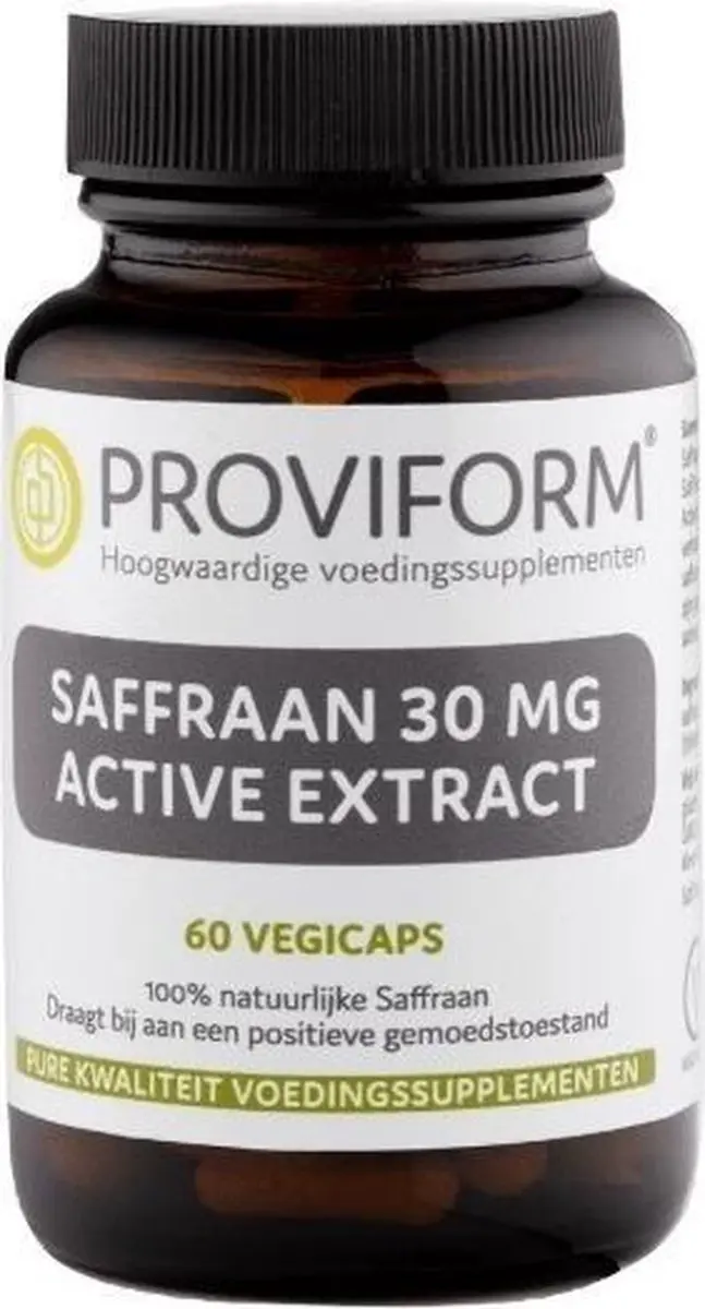 Proviform Saffraan 30mg Actief Extract 60 Vegetarische Capsules