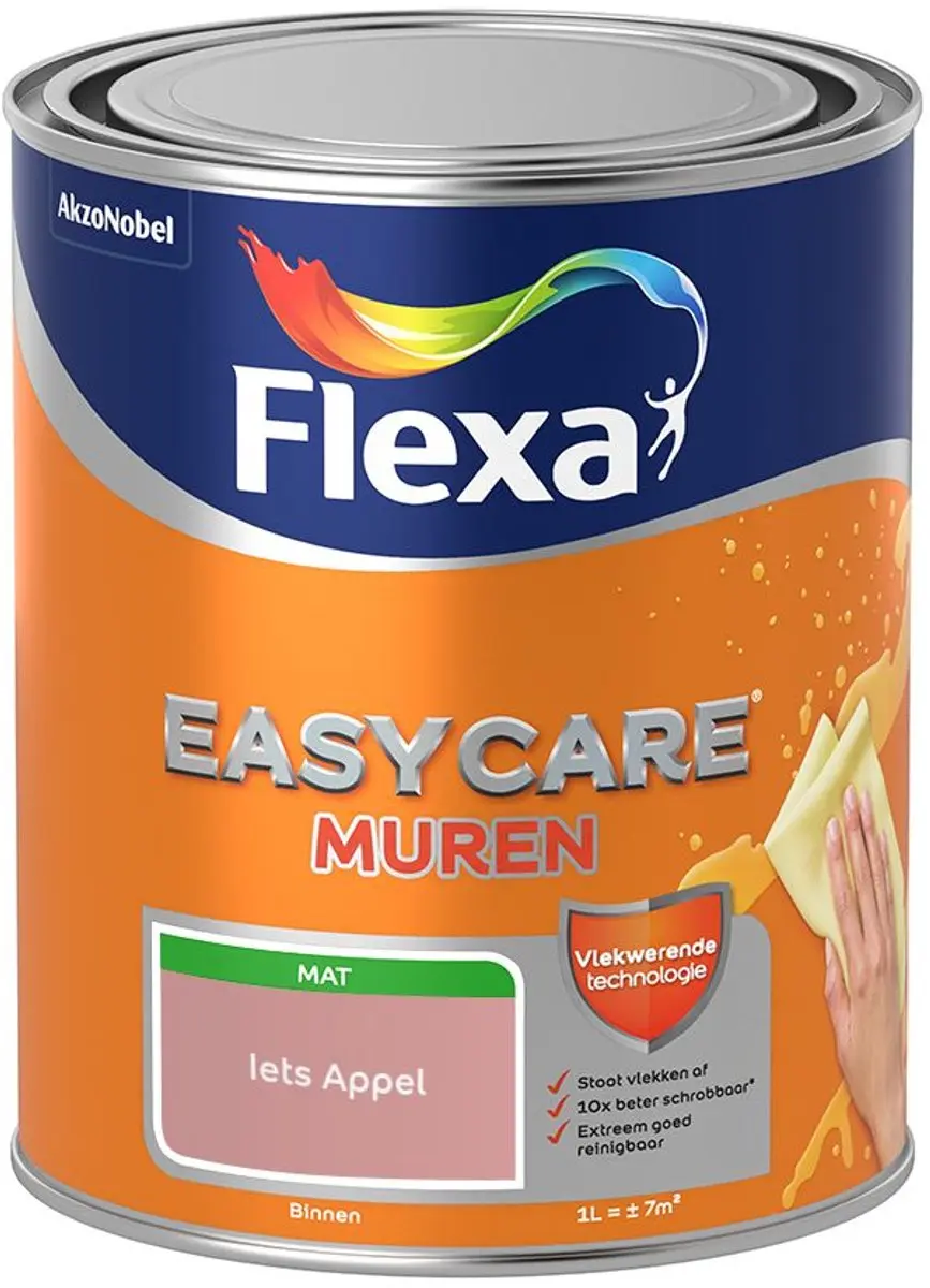 Flexa Easycare Murenverf Iets Appel - 1L
