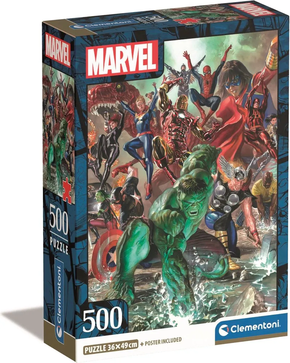 Clementoni Marvel Puzzel 500 Stuks
