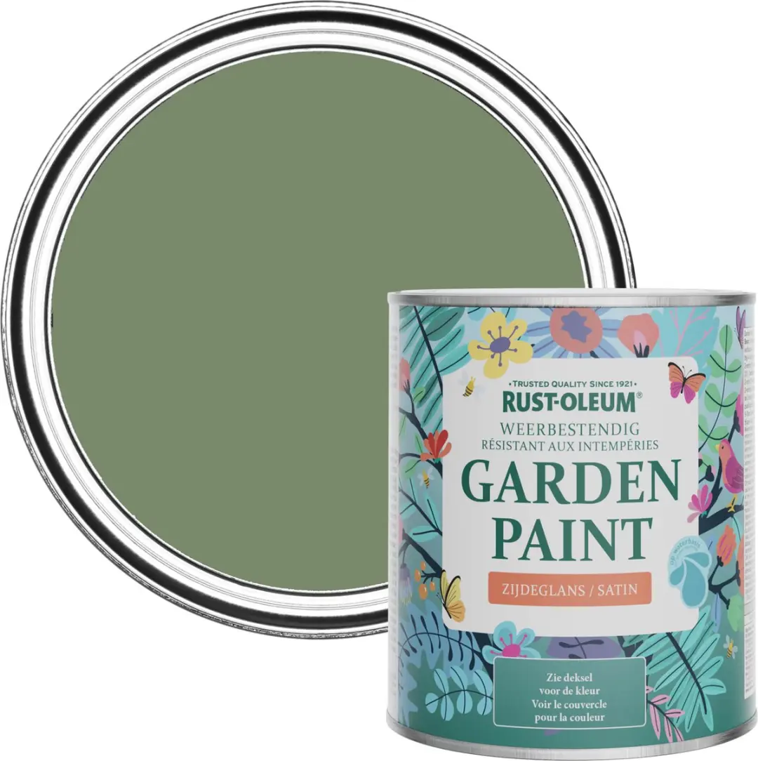 Rust-Oleum Groen Tuinverf Zijdeglans 750ml
