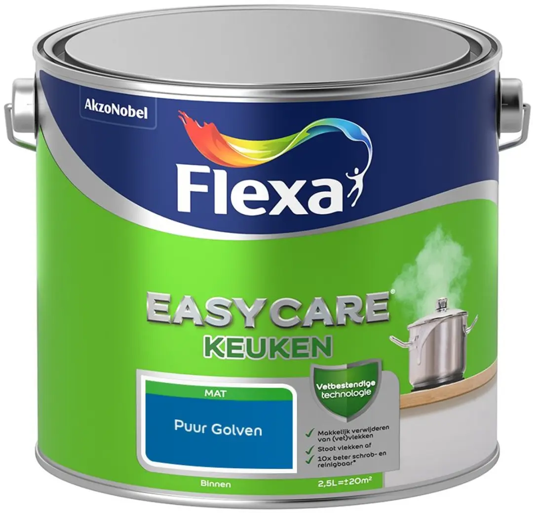 Flexa Easycare Keuken Mengverf Puur Golven 2,5L