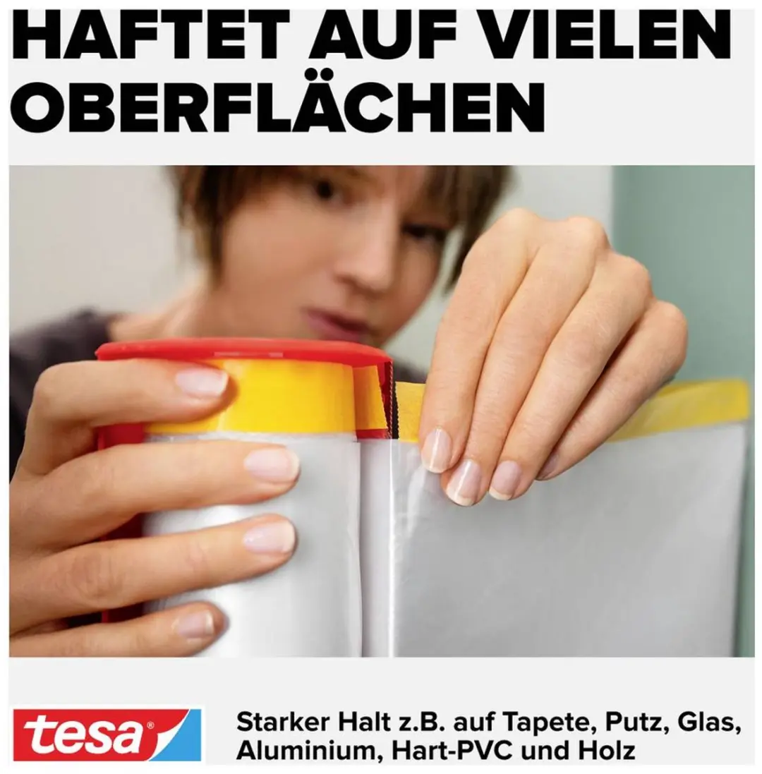 Tesa Easy Cover Universal Afdekfolie 33m x 1,40m - afbeelding 6 van 6