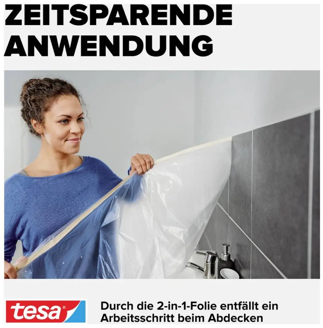 Tesa Easy Cover Universal Afdekfolie 33m x 1,40m