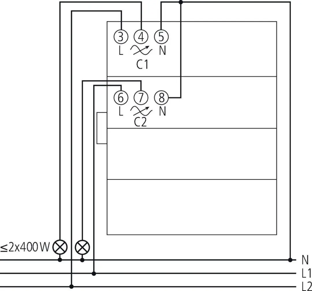 Theben DME 2 T KNX Dimactor Uitbreiding 2-Kanaals - Grijs