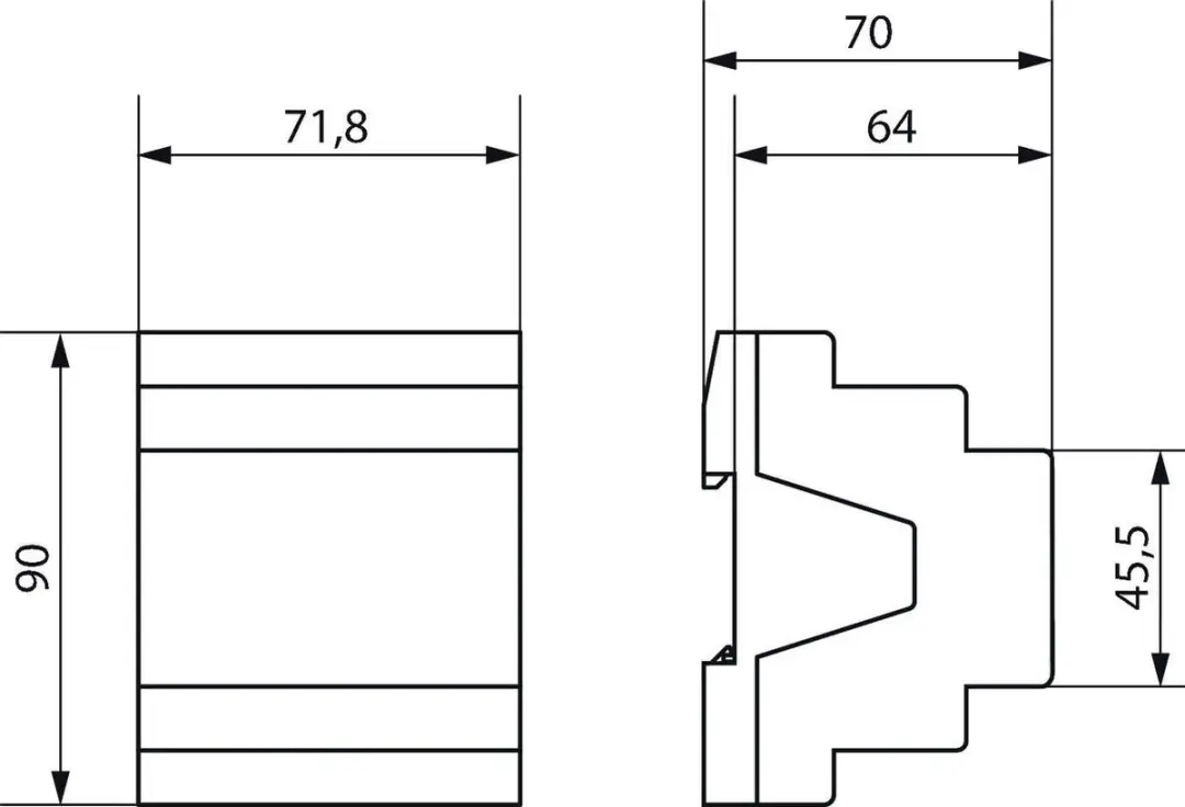 Theben DME 2 T KNX Dimactor Uitbreiding 2-Kanaals - Grijs