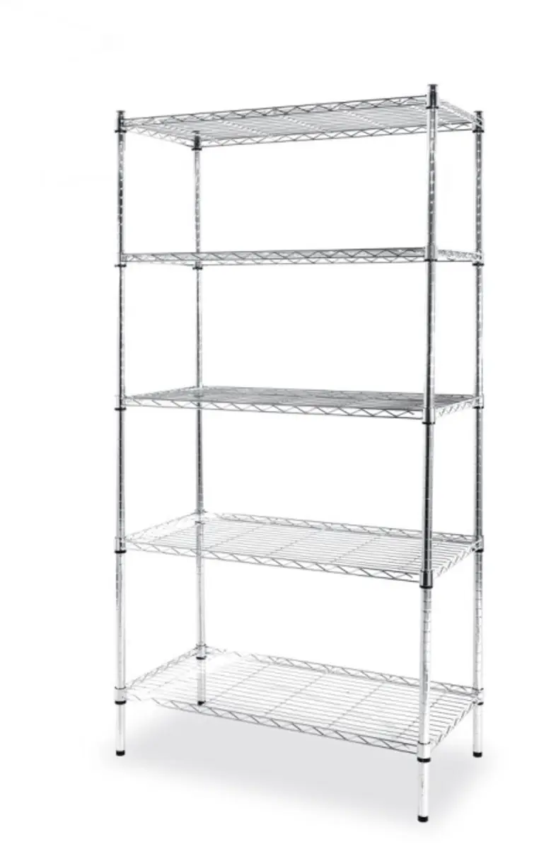 HENDI Opbergrek HEN-812204 - 5 Verstelbare Schappen - 910x455x1830mm - Chroom - afbeelding 3 van 6