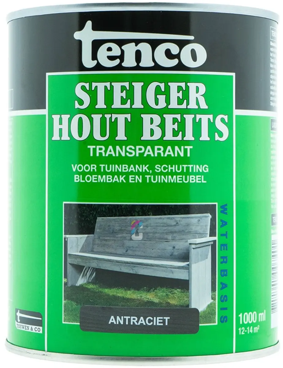 Tenco Steigerhoutbeits Antraciet 1L