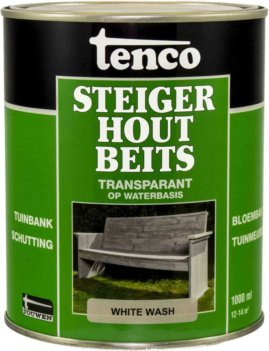 Tenco Steigerhoutbeits Antraciet 1L - afbeelding 6 van 6