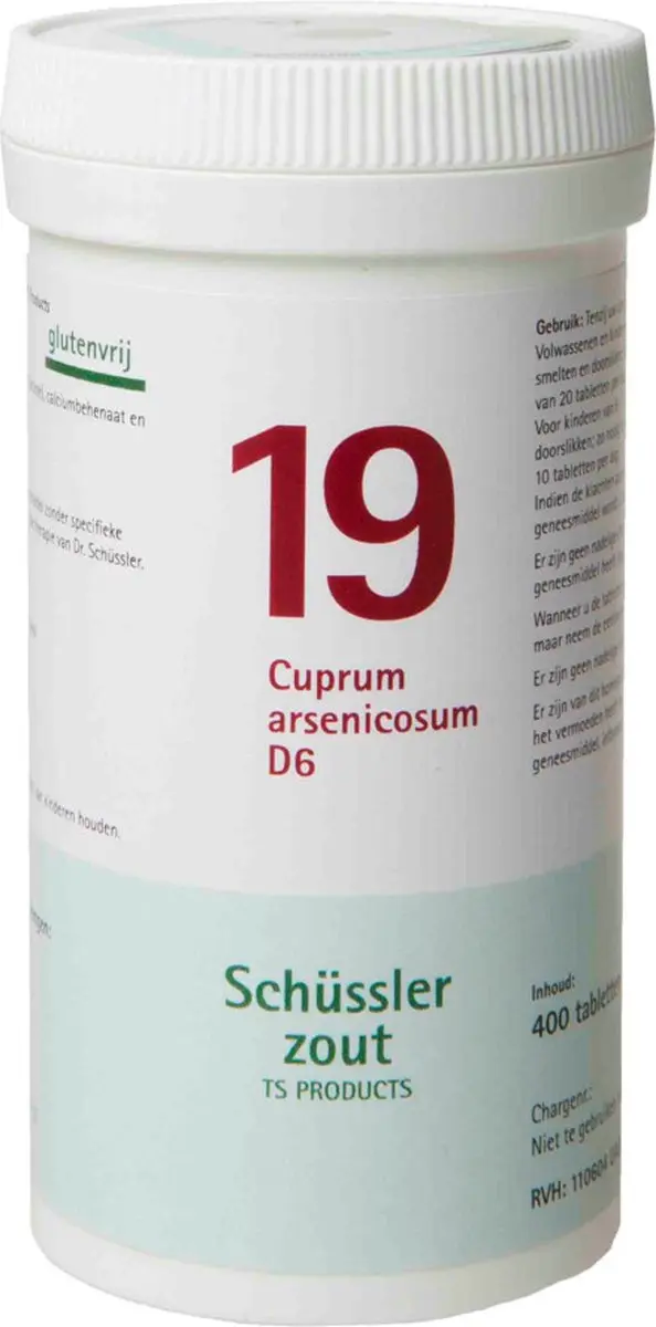 Pfluger Schüssler Zout nr 19 Cuprum Arsenicosum D6