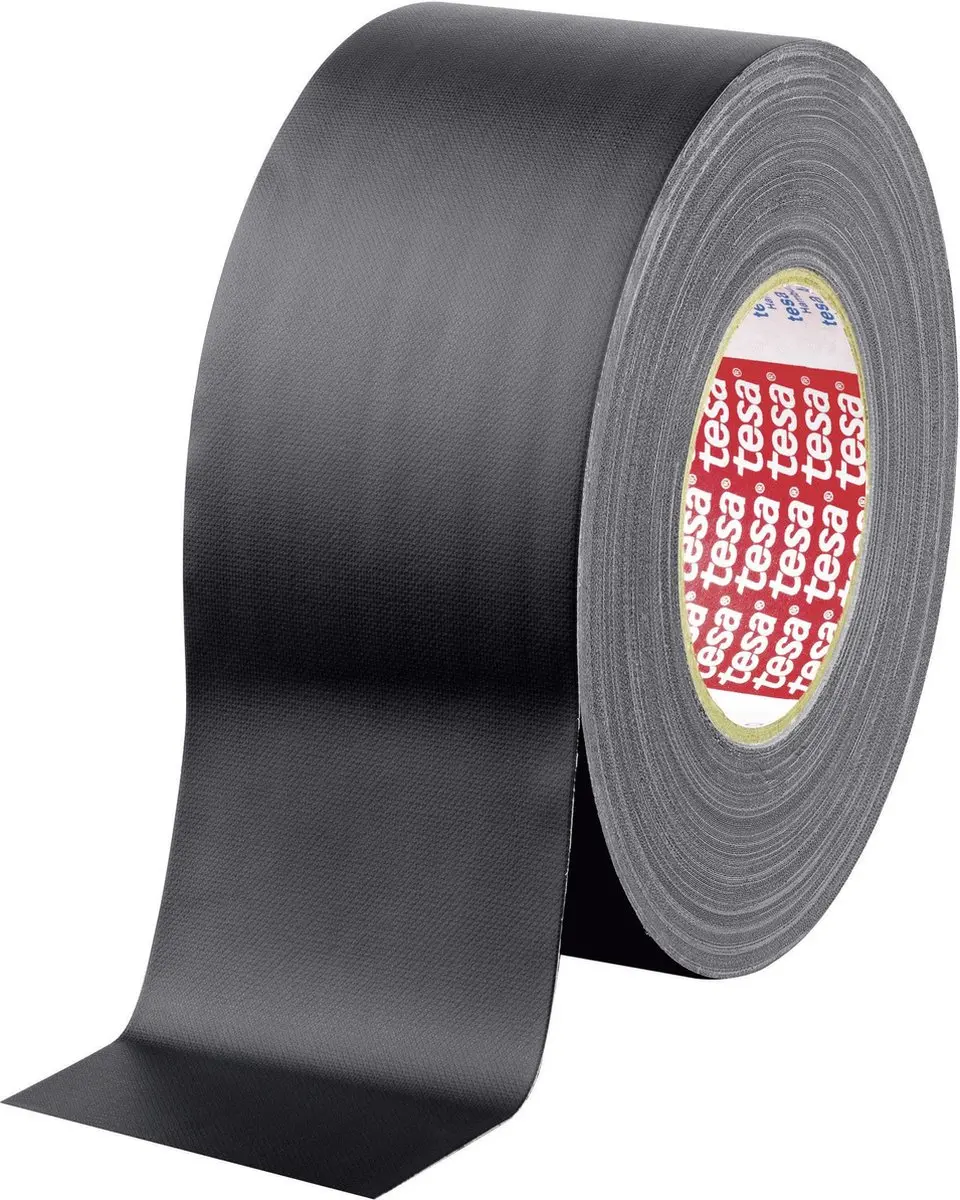 Tesa Ducttape 2x - Zwart - 25m x 5cm