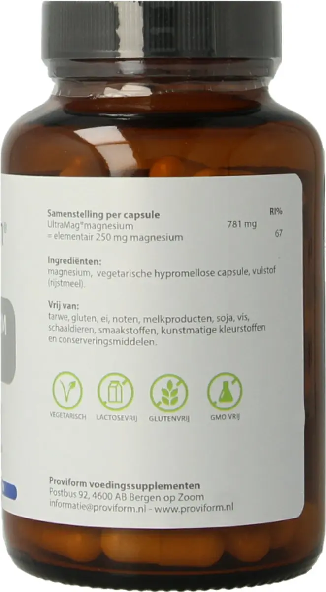 Proviform Magnesium Ultra 250mg Capsules - 90 Stuks