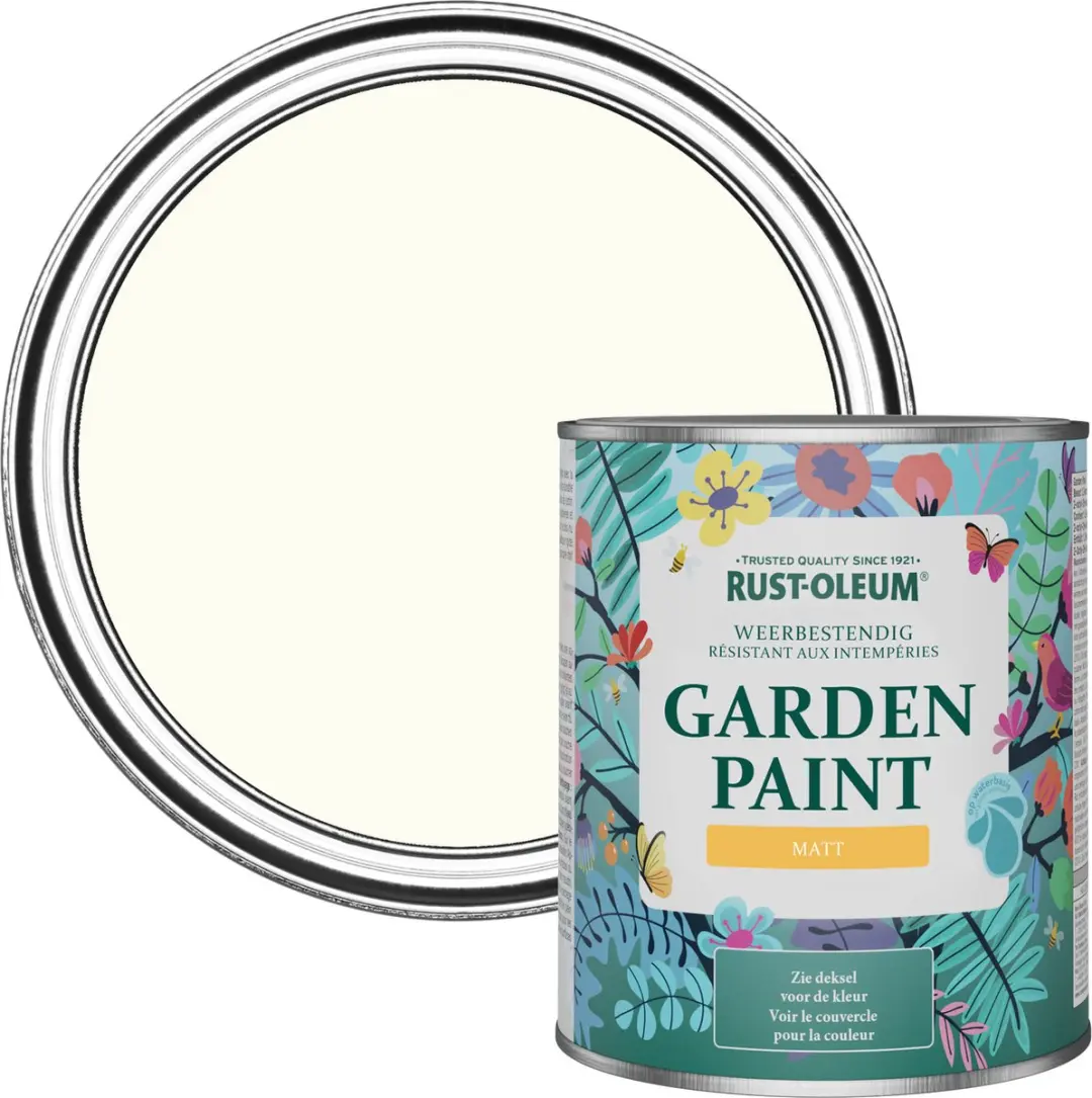 Rust-Oleum Gebroken Wit Tuinverf Matt 750ml
