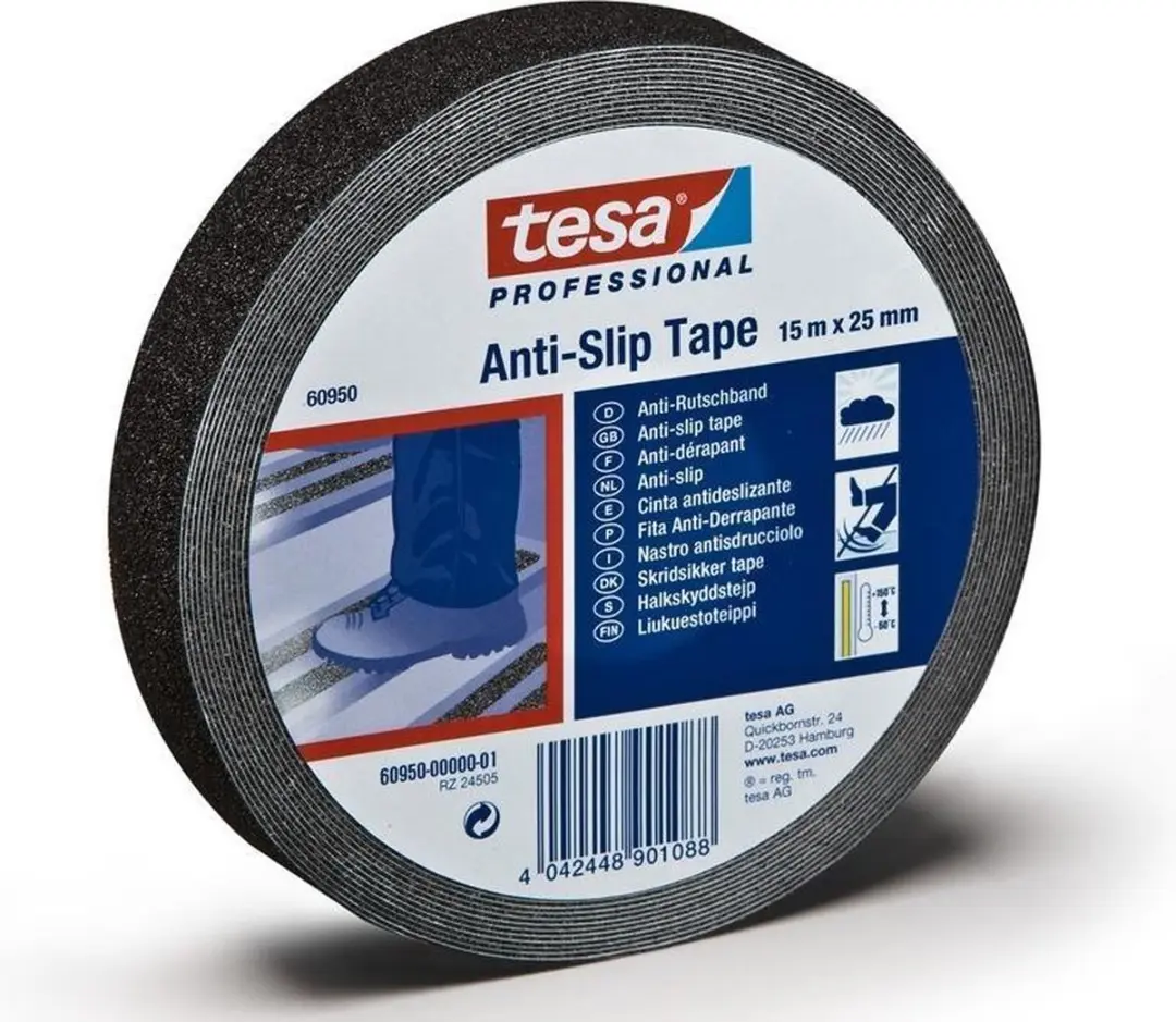Tesa Anti-Sliptape 60950-00000-00 Zwart