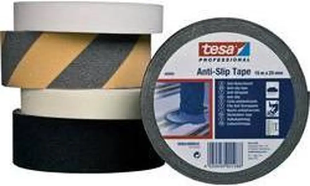 Tesa Anti-Sliptape 60950-00000-00 Zwart - 15m x 25mm