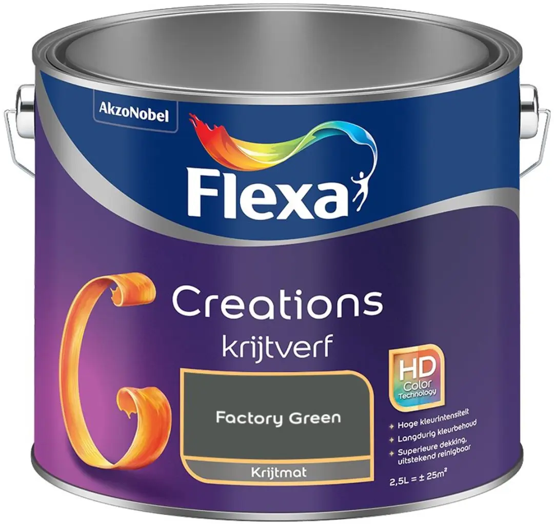 Flexa Creations Muurverf Factory Green