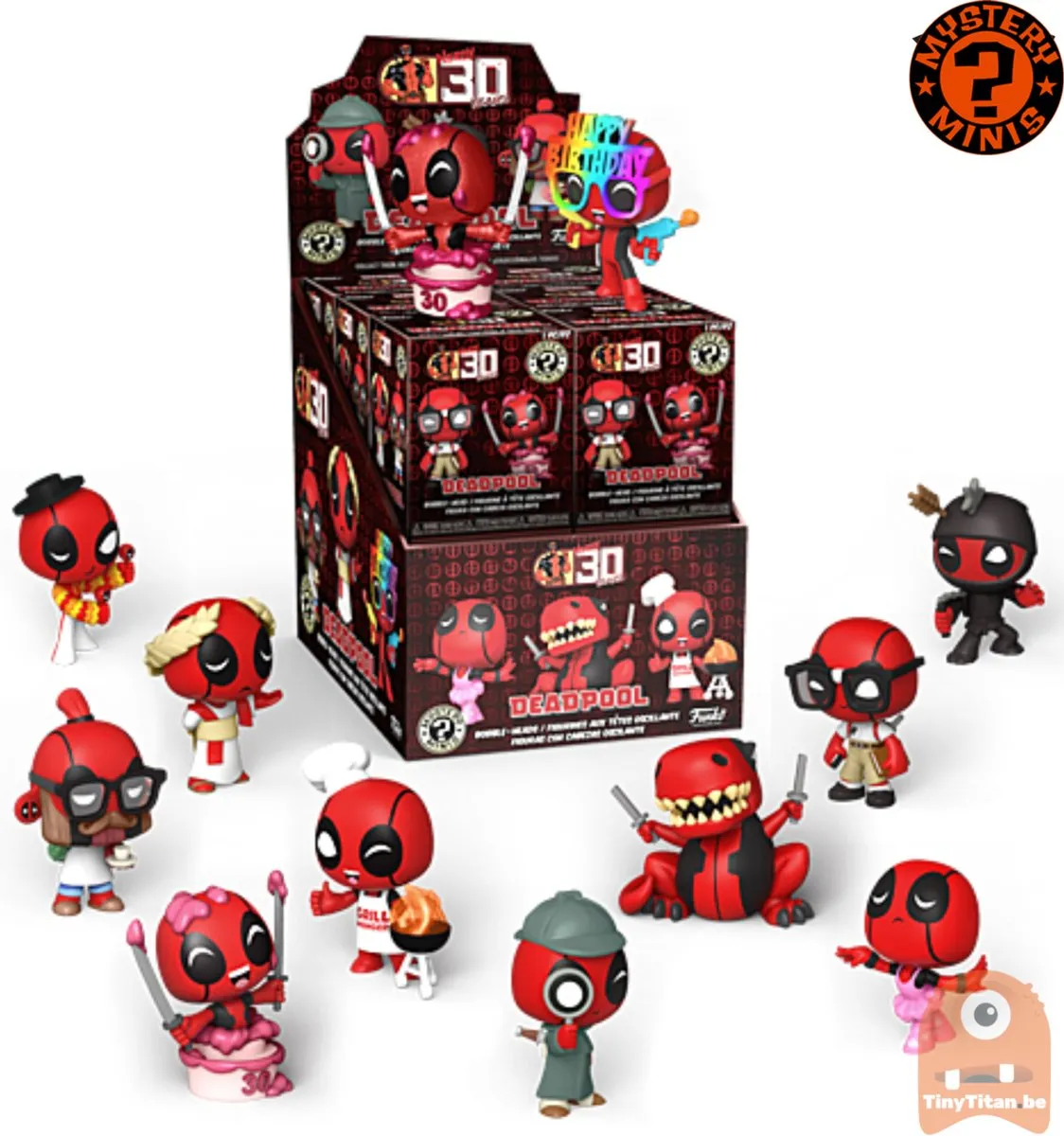 Funko Mystery Minis Marvel Deadpool 30th Anniversary 55210 - Multicolor