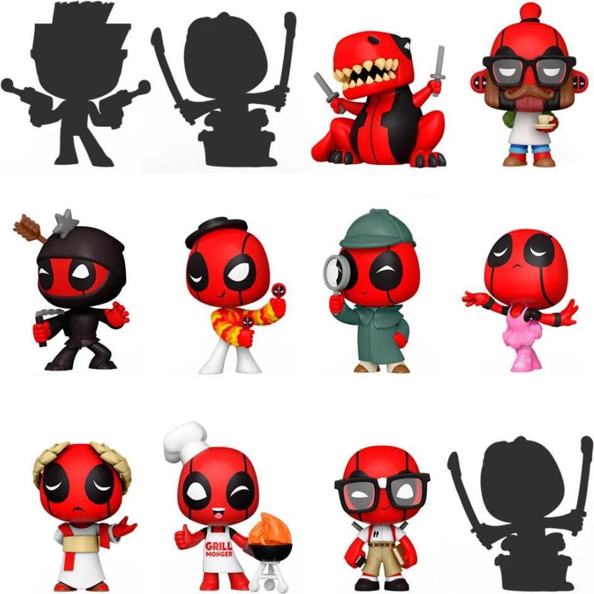 Funko Mystery Minis Marvel Deadpool 30th Anniversary 55210 - Multicolor