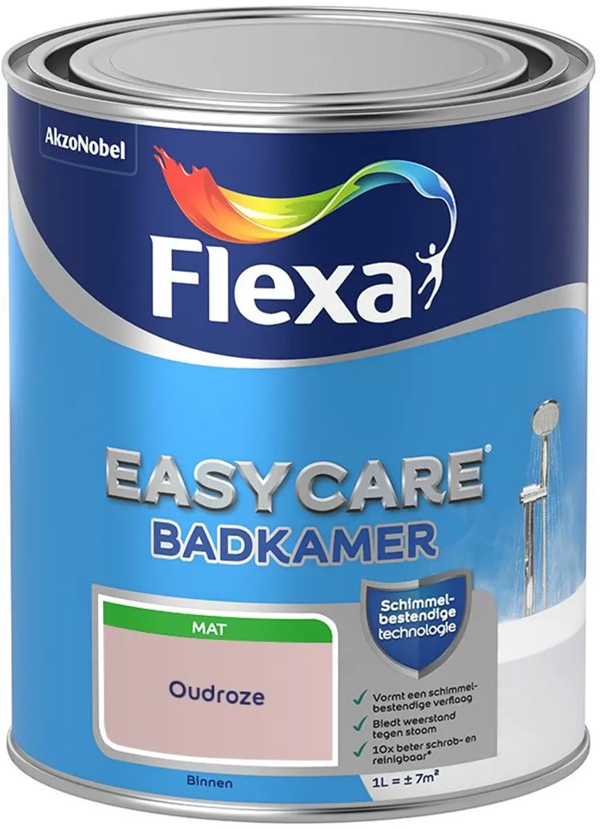 Flexa Easycare Badkamer Oudroze Mengverf 1L