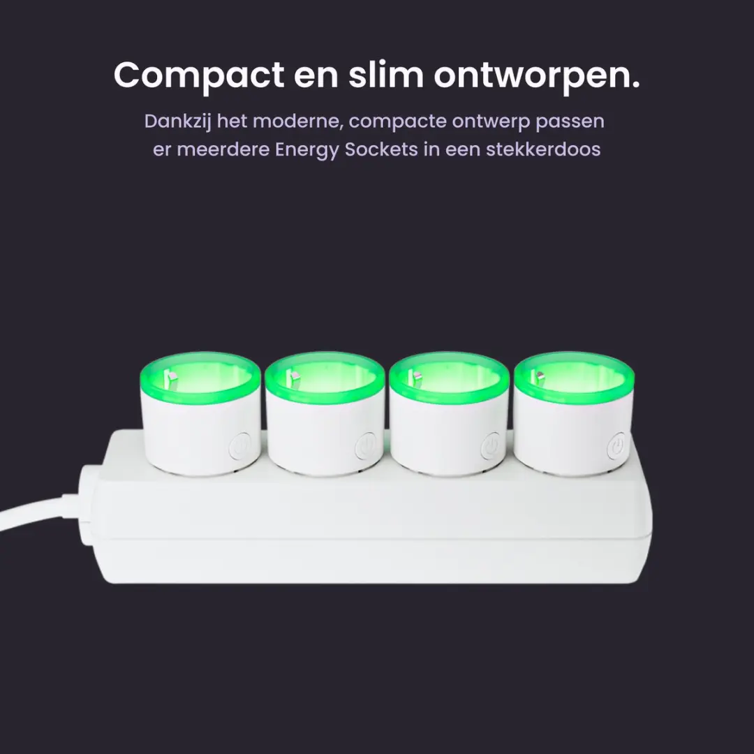 HomeWizard Wi-Fi Energiemeter Stopcontact 3680W - Wit