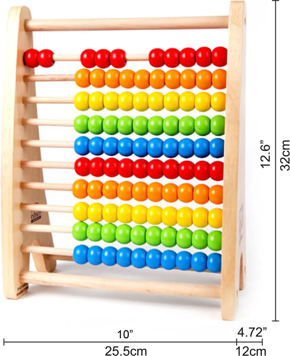 Hape Regenboog Kralen Telraam E0412 - Veelkleurig - afbeelding 6 van 9