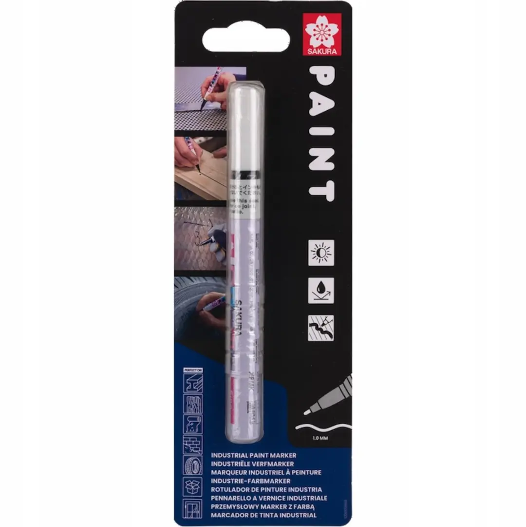 Sakura Paint Marker Zwart - Dunte Tip 1mm - 6 Stuks