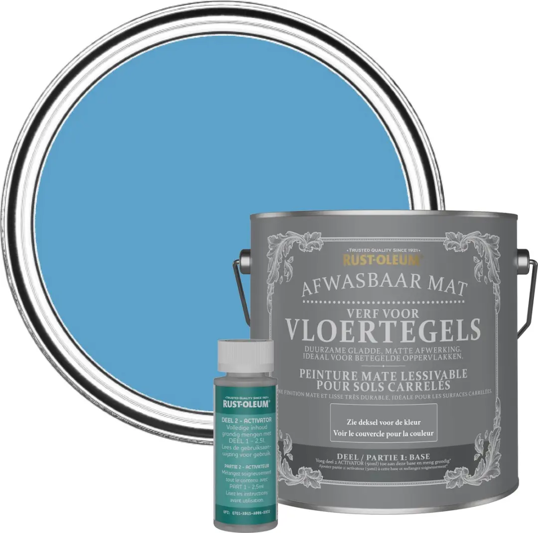 Rust-Oleum Blauwe Vloertegelverf 2,5L