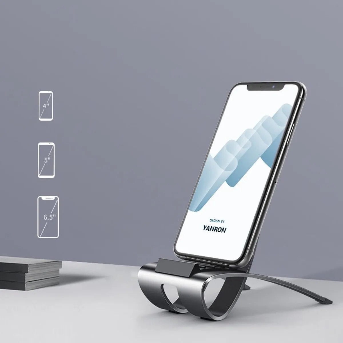 Ugreen Verstelbare Telefoonstandaard Bureau - Grijs