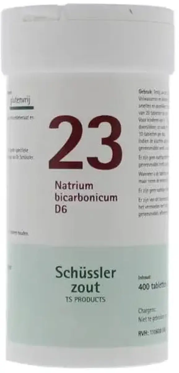 Pfluger Schüssler Zout 23 Natrium Bicarbonicum D6 - 400 Tabletten