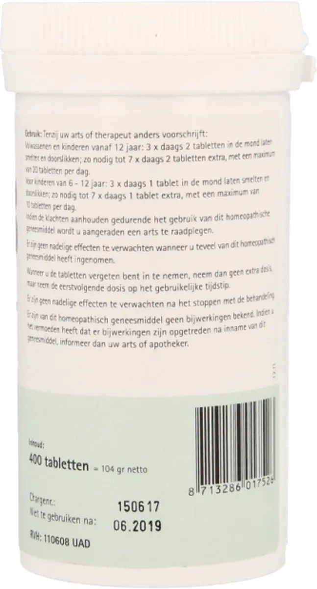Pfluger Schüssler Zout 23 Natrium Bicarbonicum D6 - 400 Tabletten