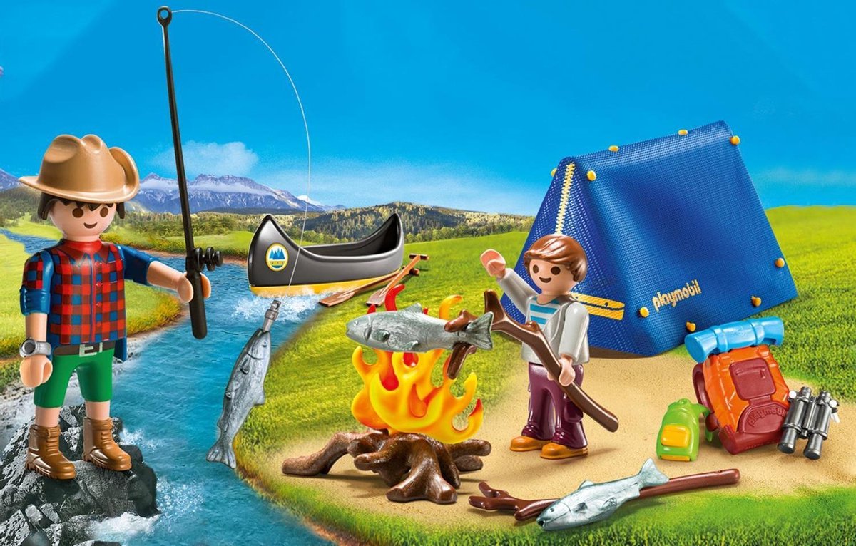 PLAYMOBIL Koffertje Camping - 9323