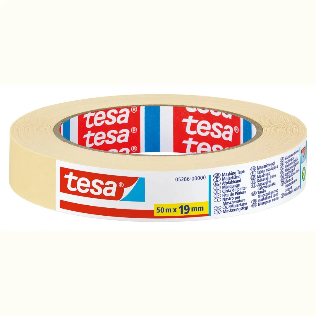 Tesa Afplakband 19mm x 50m - Transparant