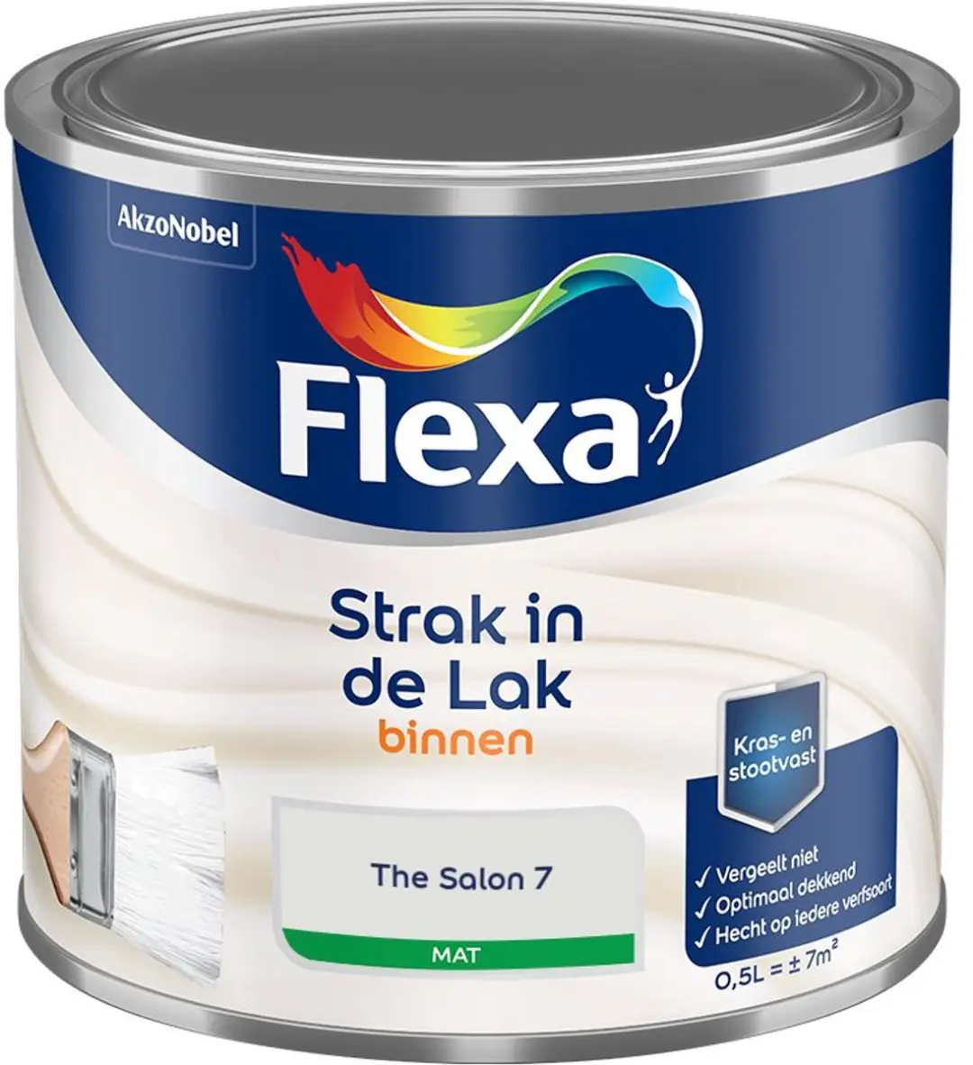 Flexa Strak op de Muur Binnen Muurverf Mat Geldersblauw 5L