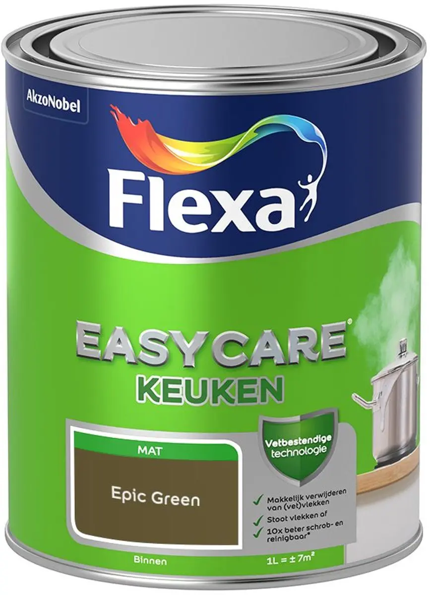 Flexa Easycare Keukenverf Epic Green 1L