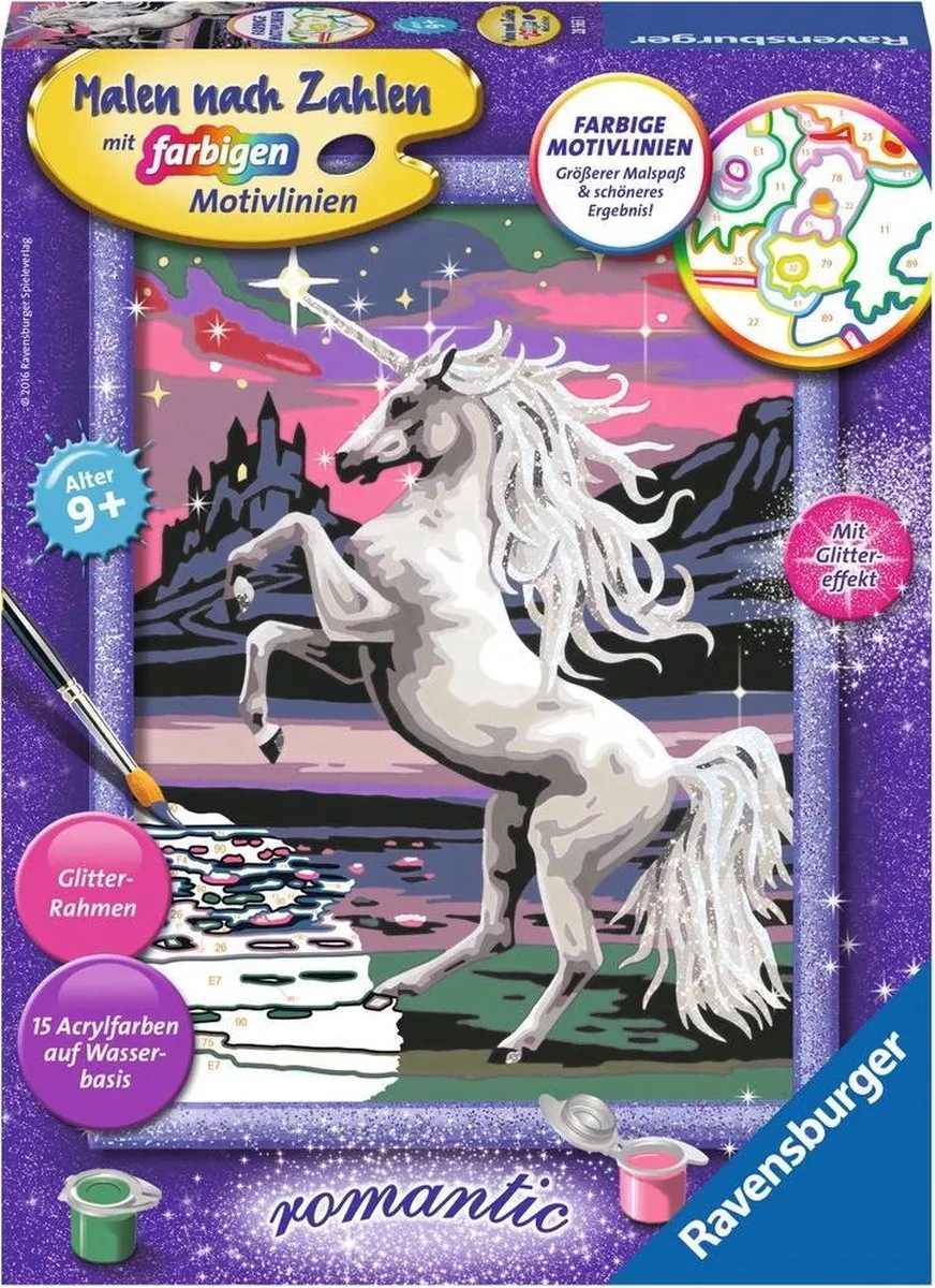 Ravensburger Magisch Eenhoorn Schilderen Op Nummer Set