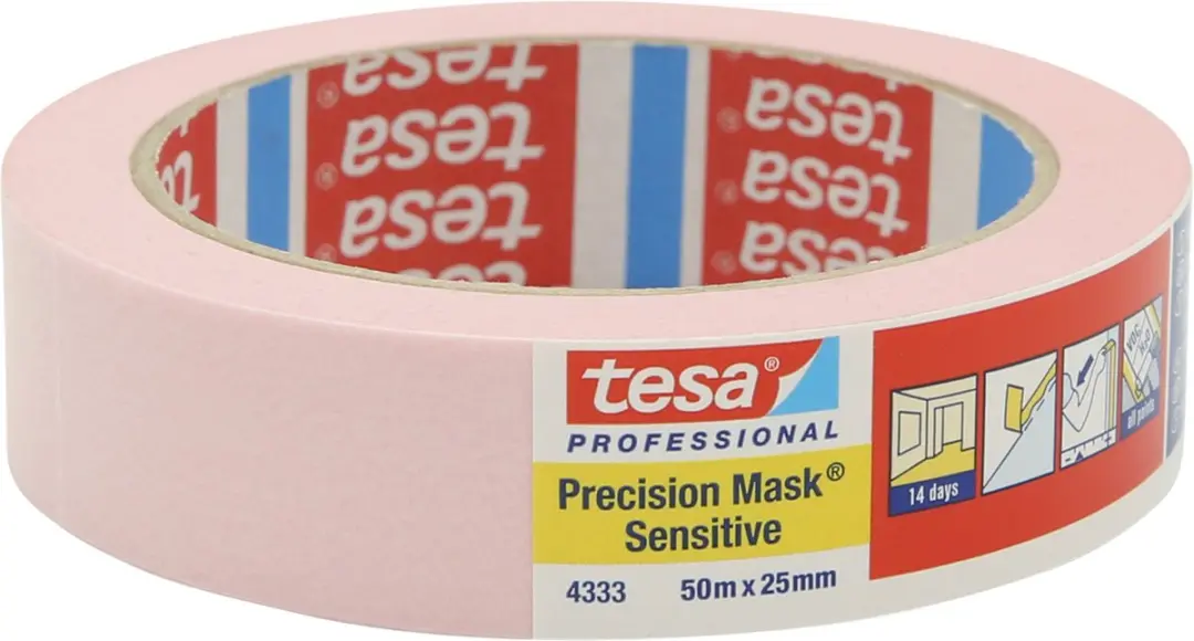 Tesa Precision Sensitive Masking Tape 50m x 38mm Roze