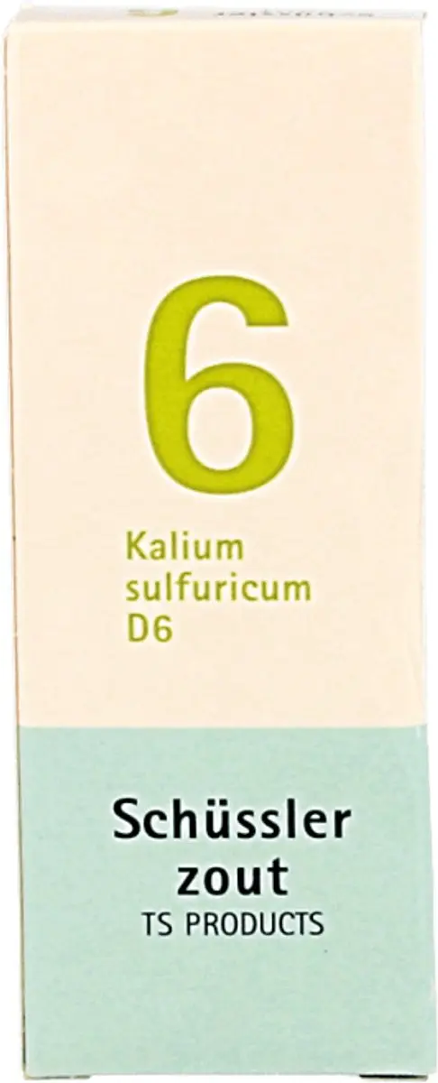 Pfluger Schüssler Zout nr 6 Kalium Sulfuricum D6 - 100 Tabletten